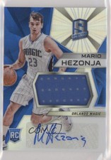 2015-16 Panini Spectra Jerseys Prizms Mario Hezonja #106 Rookie Auto RC