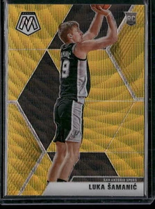 2019-20 Panini Mosaic #235 Luka Samanic Gold Wave Prizm RC - Picture 1 of 2