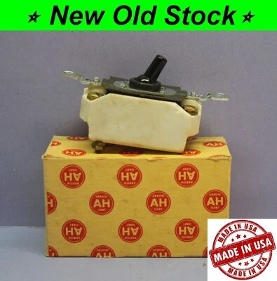 ⚡ Interruptor de manija de palanca de murciélago de colección, doble polo doble tiro DPDT A-H&H Foto 1 de 4