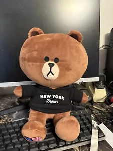 Peluche Line Friends marrón coleccionable edición Nueva York - Imagen 1 de 4
