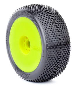 AKA Racing 1/8 Buggy Gridiron Ii Evo Wheel Pre-Mount-Yellow AKA14013XRY - Picture 1 of 1
