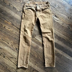 Vintage J. Crew Style 484 slim fit jeans Made in USA Size 29 waist 32 length Tan - Picture 1 of 9