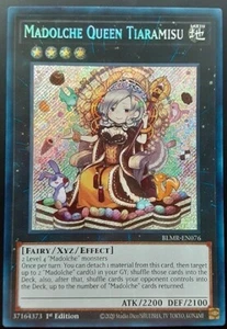 Yugioh Madolche Königin Tiaramisu BLMR-DE076 1. Auflage Secret Rare NM 1x - Bild 1 von 1
