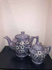 Glanz Ware Teekanne und Zuckerdose - Bild 1 von 4