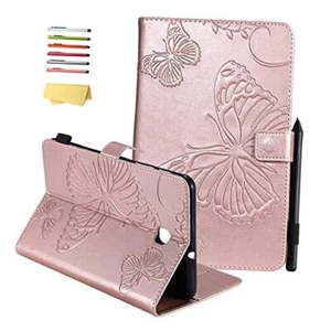 Case for Samsung Galaxy Tab A 8.0 2015 Tablet (SM 06# Rosegold Butterfly - Picture 1 of 8