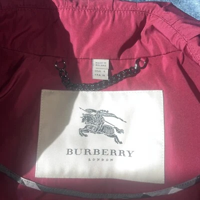 burberry trench coat Short Size 4 women - Image 1 of 4