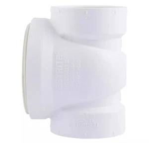HOLDRITE Testrite 2 in. PVC Schedule 40 Hub Test Tee with Plug Fitting, White - Picture 1 of 1