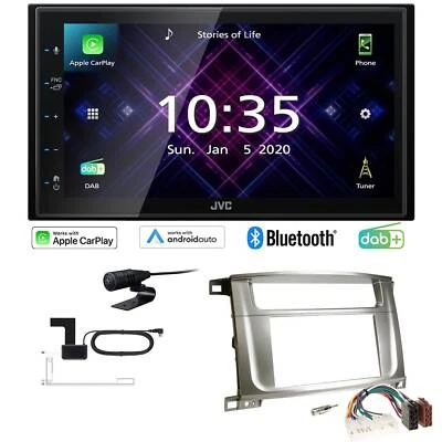 JVC Autoradio Apple CarPlay Android DAB+ für Lexus LX 2003-2007 anthrazit/silber - Bild 1 von 4