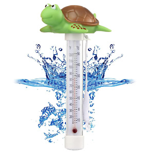 Floating Thermometer for Swimming Pool Pond Hot Tub Water Turtle High Accuracy