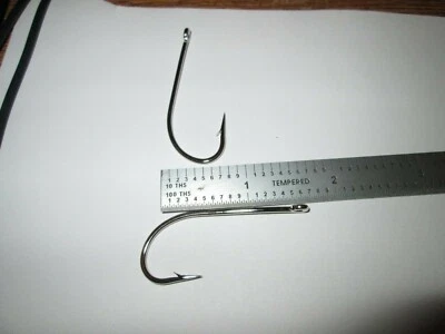 100 Mustad 5/0 Hooks Needle Point Bass Fishing Spinnerbait 91706N O'Shaughnessy