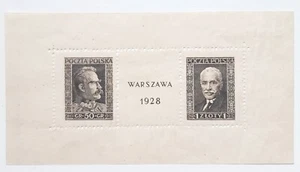 Stamps, Poland: Fi 235+236, Blok Nr. 1. 1928. Warsaw philatelic exhibition - Picture 1 of 2