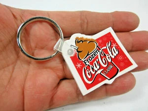 Vintage Frozen Coca-Cola Classic Soda Slurpee Tasse Gummi Promo Werbung Schlüsselanhänger - Bild 1 von 3