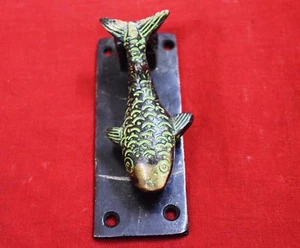 Shark Fish Figure Door Knocker Brass Vintage Style Door Knocker Baby Door Bell  - Picture 1 of 7