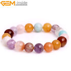 Assorted Natural Mix Color Beaded Elastic Bracelet Jewelry For Women 7.5" Charm
