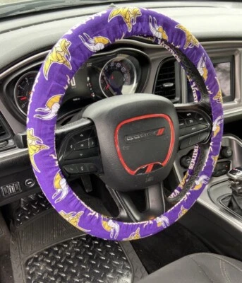 VIKINGS Steering Wheel Cover / NFL Minnesota Vikings Football Auto  Gifts - Изображение 1 из 4