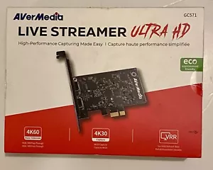 Avermedia Live Streamer Ultra HD - GC571 - Capture Card 4k60 4k30 VRR - NEW !!! - Picture 1 of 2