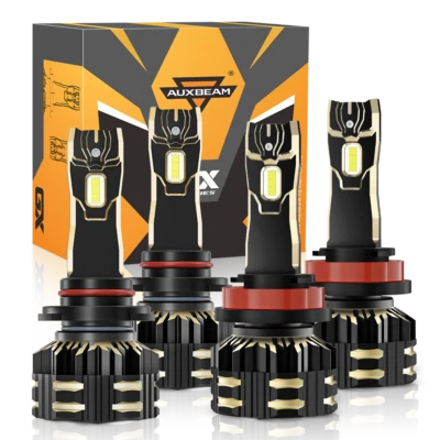 For Peterbilt 388 389 367 567 AUXBEAM Canbus LED Headlight High / Low Beam 6000K - Image 1 of 4