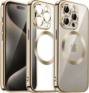 Coque Silicone Pour iPhone 15 Pro Couleur Or Compatible Magsafe Little Boutik® - Photo 1 sur 4