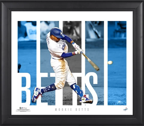 Mookie Betts Los Angeles Dodgers Framed 15'' x 17'' Player Panel Collage Cover