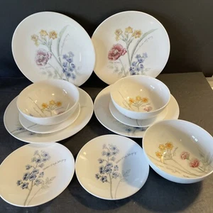 11 Stck. Lenox Künstler Skizzenbuch Louise Le Luyer Salat/Dessert/Müsli EUC - Bild 1 von 11