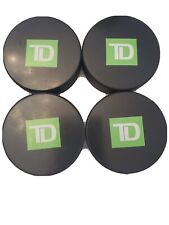 TD bank official viceroy hockey pucks set of 4, new never used