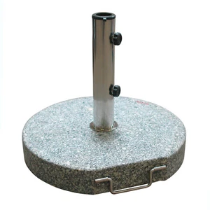Sonnenschirmständer Schirmständer Ständer Halter rund Ø 45 Granit grau 30 kg - Bild 1 von 5