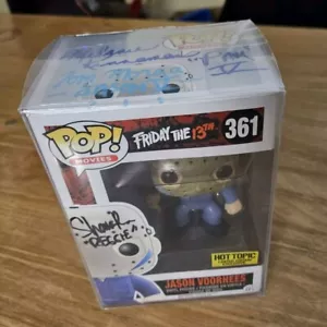 Funko Pop! Jason Voorhess Friday The 13th 5 Exclusive #361 Morga+ Signed 4x!! - Picture 1 of 10