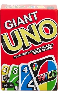 Mattel Games Giant UNO Card Game for Kids, Adults & Family Night with Oversized - Picture 1 of 6