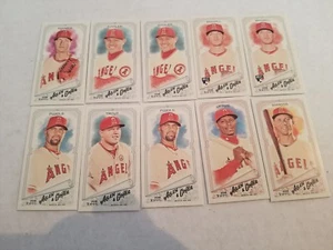 2018 Allen & Ginter Los Angeles Angels Hot Box Silver Glossy & Mini Par. Lot x15 - Bild 1 von 3