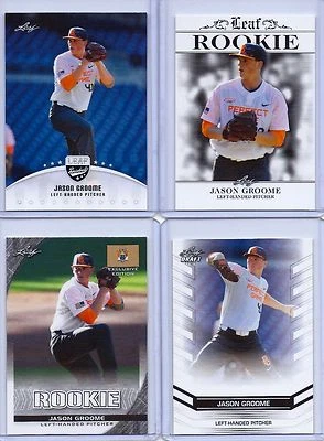 (4) JASON GROOME 2016 LEAF EXCLUSIVE DRAFT (4) CARD ROOKIE LOT! BOSTON RED SOX - Image 1 of 2