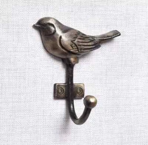 ANTIQUE COAT RACK WALL MOUNT HOOK - UNIQUE IRON HOOK FOR HANGING LUXURY - Picture 1 of 4