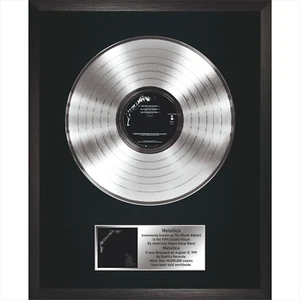 Metallica - The Black Album / LP Platinum 12"/ Souvenir in black frame / Rock - Picture 1 of 7