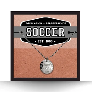 Soccer Gift for Him | Soccer Necklace for Men, Teens, Boys | Soccer Coach Gift - Picture 1 of 14
