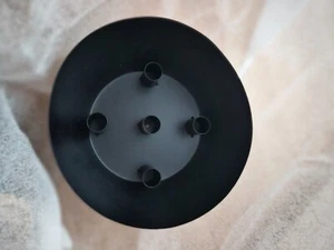Kerzenhalter Deko Tablett Eisen für 1-5 Stabkerzen ø 22,5 cm + 9 cm hoch Schwarz - Bild 1 von 2