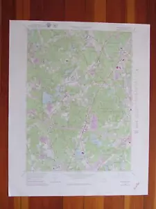 Wrentham Massachusetts 1979 Original Vintage USGS Topo Map - Foto 1 di 1