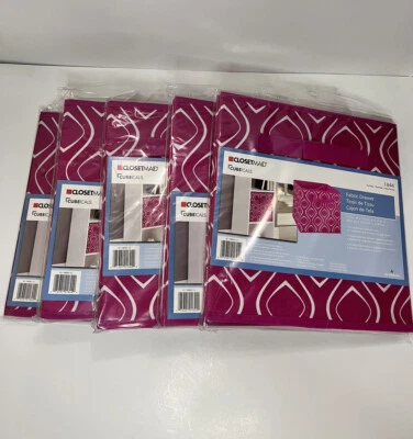 Lote de 5 NOVOS ClosetMaid Cubicals #1844 Fushia 10,5" x 10,5" x 11" - Cubo de armazenamento - Imagem 1 de 4