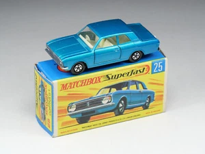 MATCHBOX - SUPERFAST - 25 - Ford Cortina - Bleu métal - En boite - Picture 1 of 10
