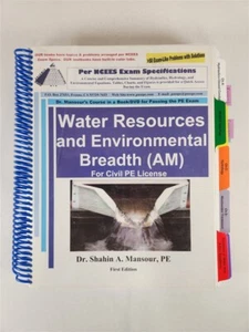 Water Resources And Environmental Breadth (AM) Shahin Mansour Civil PE License - Picture 1 of 15
