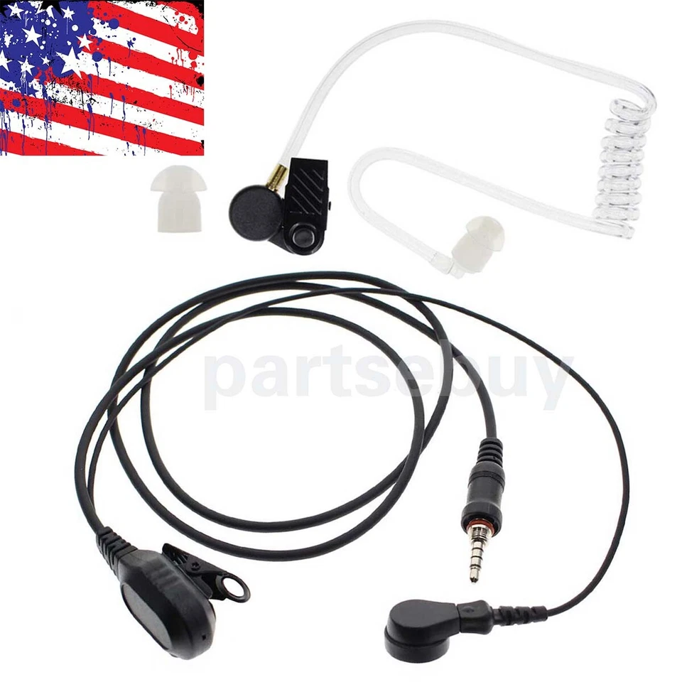 Earpiece Mic Microphone For Yaesu Vertex FTA-450 FTA-550 FTA-750 VX-6R 7R FT270R - Image 1 of 4