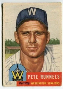 1953 Topps #219 Pete Runnels Washington Senators - Picture 1 of 2