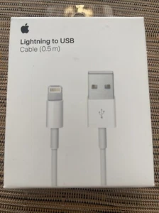 Apple ME291AM/A Lightning - USB Cable (0.5m) - 1.64 ft - Photo 1 sur 2
