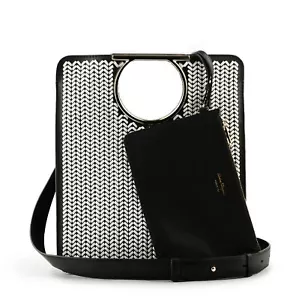 Bolso de mano Salvatore Ferragamo 2019 Vela mango redondo tejido cuero tejido - Imagen 1 de 8