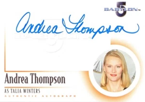Complete Babylon 5 - AUTOGRAPH A2 ANDREA THOMPSON as Talia Winters - Picture 1 of 1