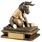 Rugby Award Donkey Antique Gold Novelty Loser Joke Booby Prize 12cm Trophy RR330