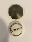 Waterstone soap lotion dispenser button cap cover Antique Brass 1" diameter