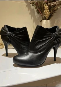 jasper conran black leather ankle boots - Picture 1 of 6