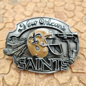  New Orleans Saints Belt Buckle Limited Edition 1987 Siskiyou NFL Football  - Picture 1 of 12