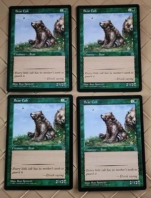 4 Bear Cub Portal Second Age Regular Playset NM Near Mint MTG - Image 1 of 3