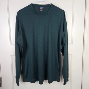 Patagonia Capilene Base Layer Outdoors Hiking Long Sleeve Shirt Men's XL Green - Picture 1 of 3