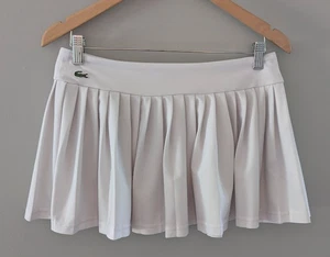 Falda plisada de tenis deportiva vintage blanca Lacoste para mujer talla 36 EU - Imagen 1 de 4